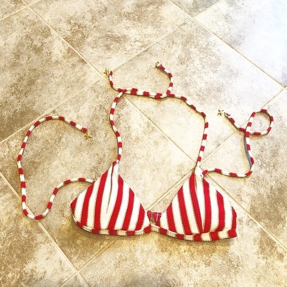 🆕 Sexy starfish striped padded triangle bi… - Picture 3 of 14